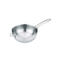 stainless steel colander with long handle